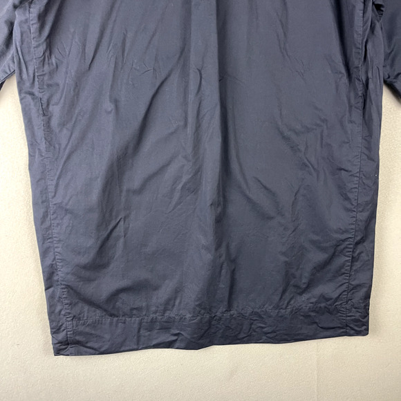 CO Essentials Poplin Dress Women Large Blue Button Front Minimalist Quiet Luxury - Picture 14 of 16